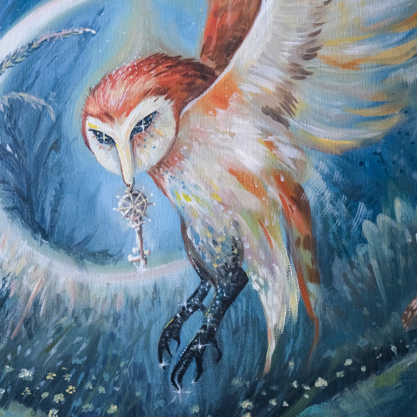 "Magical Owl" - Original Oil Painting
