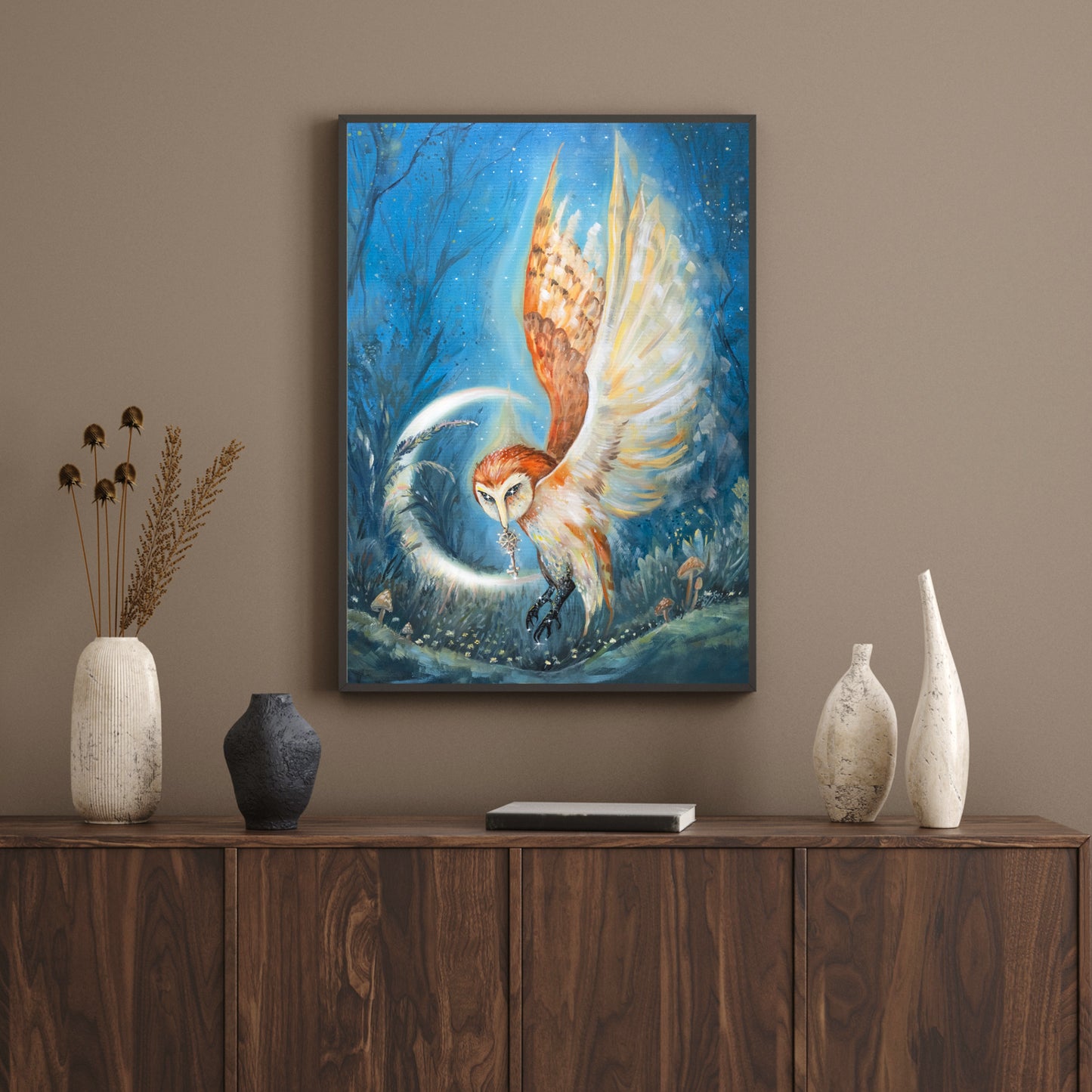 "Magical Owl" -  Original Oil Painting