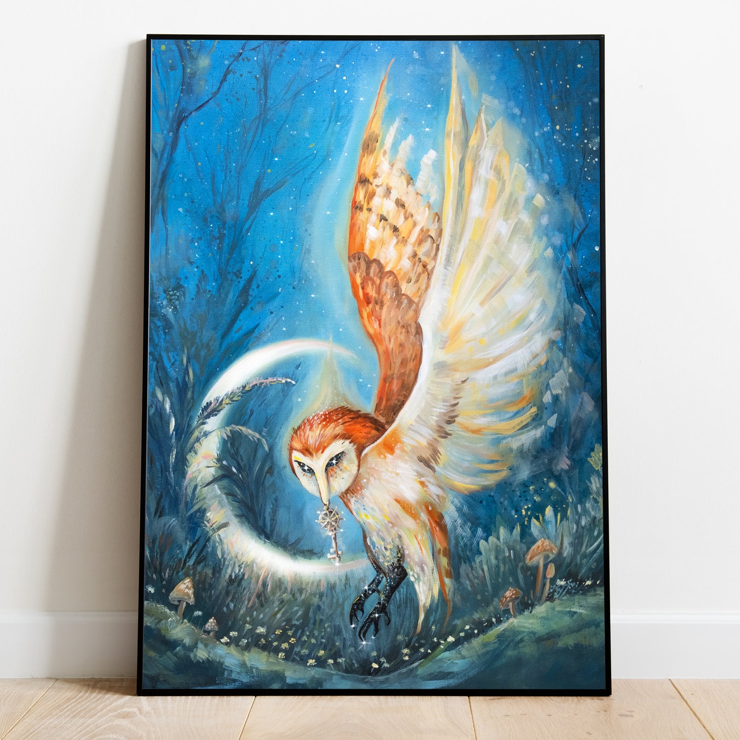 "Magical Owl" -  Original Oil Painting