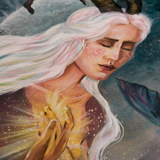 "Capricorn" -  Original Oil Painting